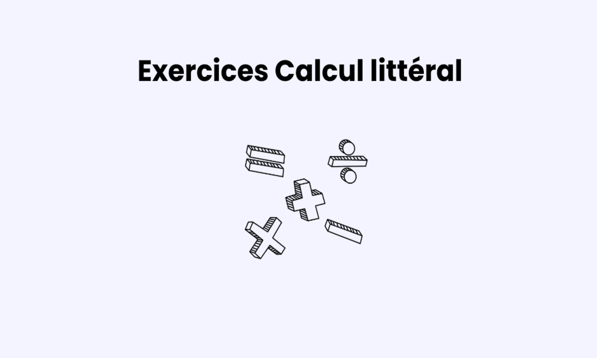 Exercices calcul littéral 3ème : se préparer au brevet de maths