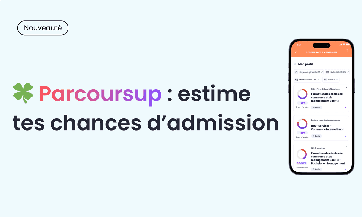 Parcoursup 2026 : estime tes chances d’admission dans l’app Nomad Education